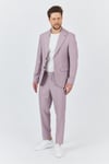 Alfredo Erkek Lila İlkbahar-Yaz Slim Fit 2'li Takım Elbise