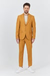 Alfredo Erkek Yellow İlkbahar-Yaz Slim Fit 2'li Takım Elbise