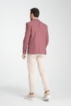 Allegri Erkek Bordo Desenli Slim Fit Mono Yaka Spor Blazer Ceket