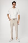 Altero Bej Jogger Fit Bağcıklı Rahat Kesim İlkbahar-Yaz Pantolon
