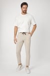 Altero Bej Jogger Fit Bağcıklı Rahat Kesim İlkbahar-Yaz Pantolon