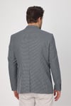 Alturo Erkek Lacivert İlkbahar-Yaz Petek Desenli Regular Fit Blazer Ceket