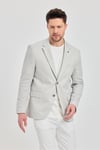 Antony Erkek Açık Gri Polyester Kumaşlı Slim Fit İlkbahar-Yaz Spor Blazer Ceket