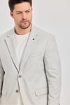 Antony Erkek Açık Gri Polyester Kumaşlı Slim Fit İlkbahar-Yaz Spor Blazer Ceket