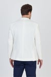 Antony Erkek Beyaz Polyester Kumaşlı Slim Fit İlkbahar-Yaz Spor Blazer Ceket