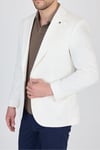 Antony Erkek Beyaz Polyester Kumaşlı Slim Fit İlkbahar-Yaz Spor Blazer Ceket