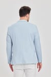 Antony Erkek Buz Mavi Polyester Kumaşlı Slim Fit İlkbahar-Yaz Spor Blazer Ceket