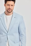 Antony Erkek Buz Mavi Polyester Kumaşlı Slim Fit İlkbahar-Yaz Spor Blazer Ceket