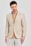 Antony Erkek Camel-bej Polyviskon Kumaşlı Slim Fit İlkbahar-yaz Spor Blazer Ceket
