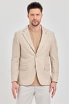 Antony Erkek Camel-bej Polyviskon Kumaşlı Slim Fit İlkbahar-yaz Spor Blazer Ceket