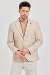 Antony Erkek Camel-bej Polyviskon Kumaşlı Slim Fit İlkbahar-yaz Spor Blazer Ceket
