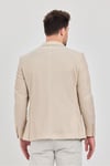 Antony Erkek Camel-bej Polyviskon Kumaşlı Slim Fit İlkbahar-yaz Spor Blazer Ceket