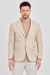 Antony Erkek Camel-bej Polyviskon Kumaşlı Slim Fit İlkbahar-yaz Spor Blazer Ceket