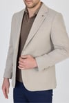 Antony Erkek Koyu Vizon-Gri Polyviskon Kumaşlı Slim Fit İlkbahar-Yaz Spor Blazer Ceket