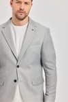 Antony Erkek Siyah-Gri Polyviskon Kumaşlı Slim Fit İlkbahar-Yaz Spor Blazer Ceket