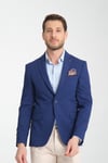 Arunte Erkek Parlement Keten Görünümlü Ince Dört Mevsim Giyilebilir Slim Fit Blazer Ceket