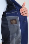 Arunte Erkek Parlement Keten Görünümlü Ince Dört Mevsim Giyilebilir Slim Fit Blazer Ceket