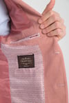 Arunte Erkek Skin Pudra Mono Yaka Slim Fit Blazer (Büyük Beden - Battal)