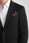 Baselnaa Erkek Siyah Battal Büyük Beden Dar Kesim Astarlı Düğmeli Basic Blazer Ceket