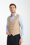 Basic Kruvaze V Yaka Slim Fit Yelek