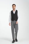Basic Kruvaze V Yaka Slim Fit Yelek
