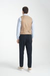 Basic Kruvaze V Yaka Slim Fit Yelek