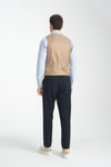 Basic Kruvaze V Yaka Slim Fit Yelek