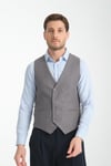 Basic Kruvaze V Yaka Slim Fit Yelek