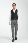 Basic Kruvaze V Yaka Slim Fit Yelek