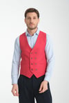 Basic Kruvaze V Yaka Slim Fit Yelek