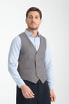 Basic Kruvaze V Yaka Slim Fit Yelek
