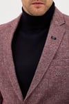 Benito Erkek Bordo Kalın Mono Yaka Slim Fit Casual Blazer Ceket