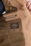 Bernando Erkek Bej Süet Yaz-Kış 4 Mevsim Slim Fit Spor Blazer Ceket