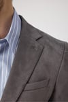 Bernando Gri Erkek Süet Yaz-Kış 4 Mevsim Blazer Ceket