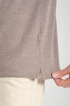 Boggee Pedso Erkek Kahve İtalyan Yaka Çekmez Likralı %100 Pamuklu Kumaş Slim Fit Polo Yaka Tişört
