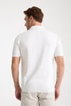 Cadiz Erkek Beyaz Pamuk Karışımlı Polo Yaka Slim Fit Triko