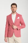 Candela Erkek Kırmızı Slim Fit Dar Kesim İlkbahar-Yazlık Spor Blazer Ceket