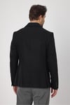 Classo Erkek Siyah Slim Fit Sivri Yaka Kendinden Desenli Blazer Ceket