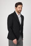 Classo Erkek Siyah Slim Fit Sivri Yaka Kendinden Desenli Blazer Ceket