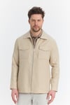 Davix  Erkek Bej İlkbahar Over Jacket İnce Ceket %100 Linen Keten Yeni Sezon
