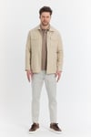 Davix  Erkek Bej İlkbahar Over Jacket İnce Ceket %100 Linen Keten Yeni Sezon