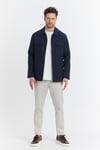Davix  Erkek Lacivert İlkbahar Over Jacket İnce Ceket %100 Linen Keten Yeni Sezon
