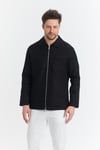 Davix  Erkek Siyah İlkbahar Over Jacket İnce Ceket %100 Linen Keten Yeni Sezon