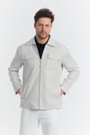Davix  Erkek Taş İlkbahar Over Jacket İnce Ceket %100 Linen Keten Yeni Sezon