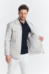 Davix  Erkek Taş İlkbahar Over Jacket İnce Ceket %100 Linen Keten Yeni Sezon