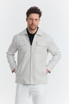 Davix  Erkek Taş İlkbahar Over Jacket İnce Ceket %100 Linen Keten Yeni Sezon