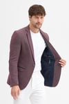 Domingos Erkek Bordo Pamuklu Dirsekli Slim Fit Spor Blazer Ceket