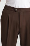 Erkek Beli Lastikli Kalın Kaşe Görünümlü Casual pantolon