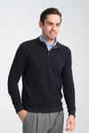Erkek Kışlık Regular Fit Polo Yaka Basic Sweatshirt