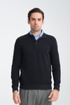 Erkek Kışlık Regular Fit Polo Yaka Basic Sweatshirt